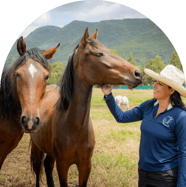 Experiencia asistida con caballos en EnManada Tabio